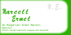 marcell ermel business card